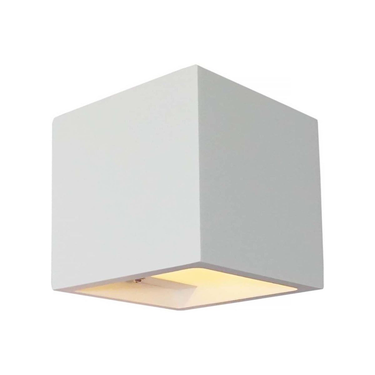 Artdelight wandlamp Plaster - 1 lichts - 11.5 x 11.5  cm - wit