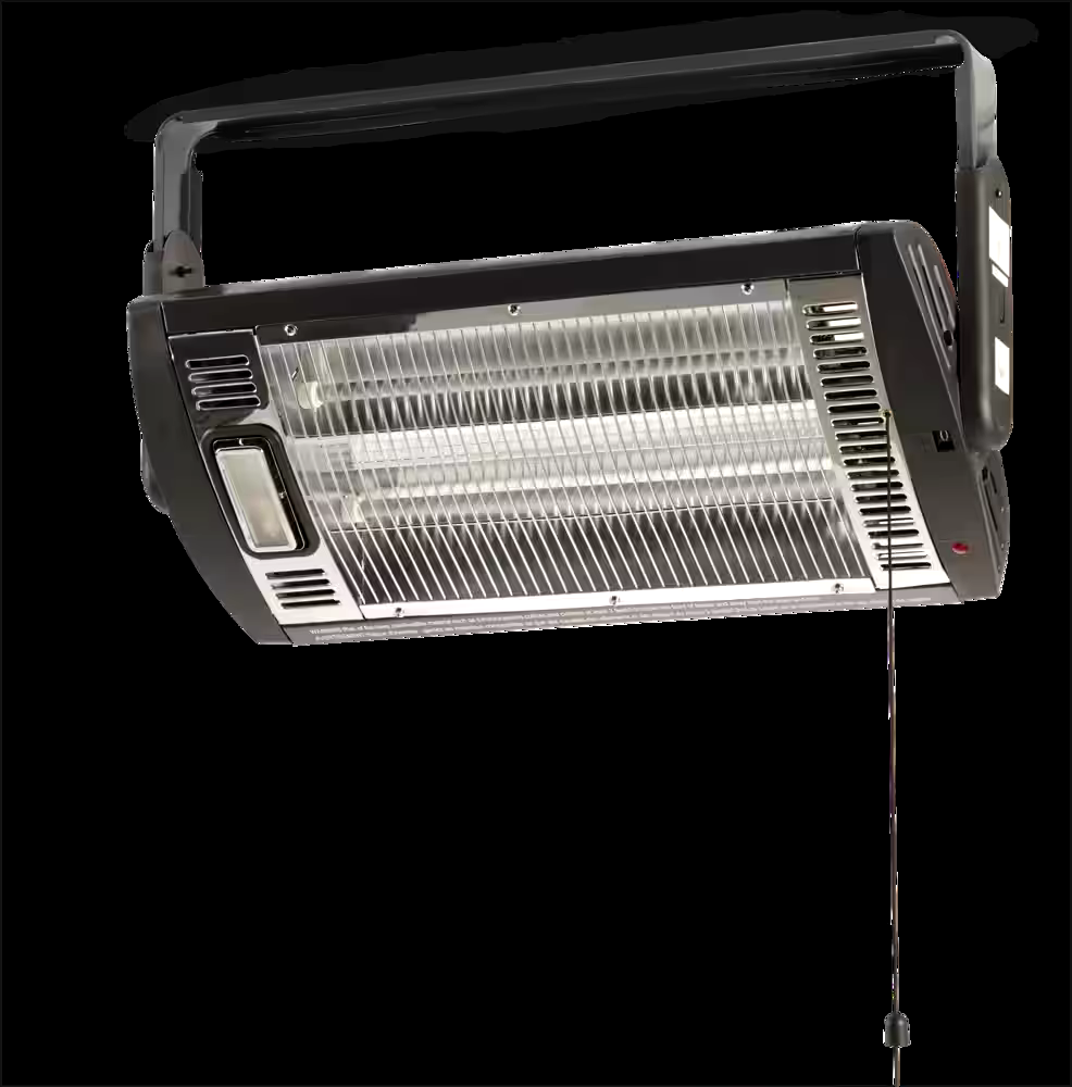 Mastercraft Ceiling Mount Electric Radiant Heater, 1500W, Black