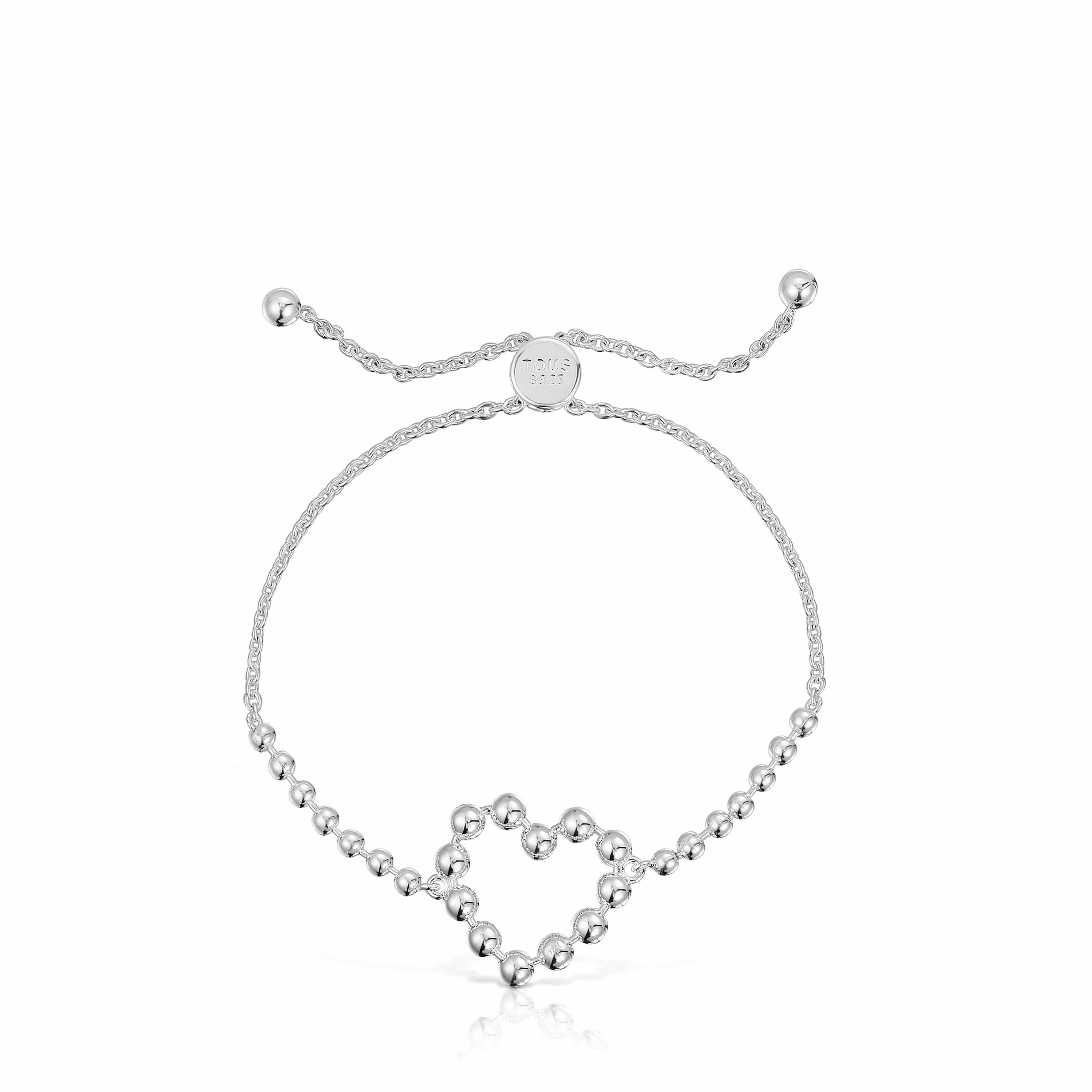 Pulsera cadena de plata corazón Sugar Party