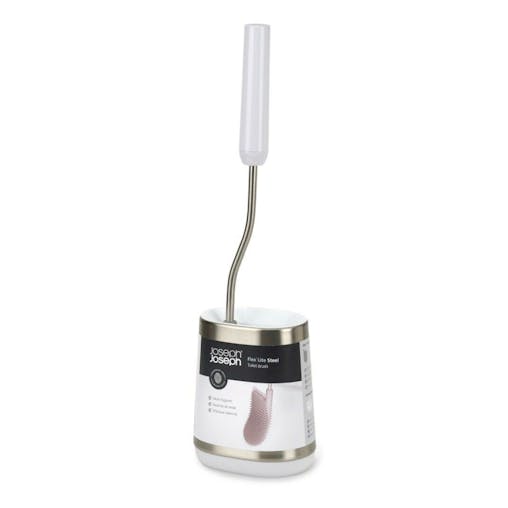 Joseph Joseph Flex Lite Steel Toilet Brush With Holder White 70561
