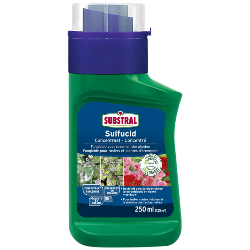 Fongicide concentré pour rosiers et plantes d'ornement Sulfucid 0,25 L SUBSTRAL