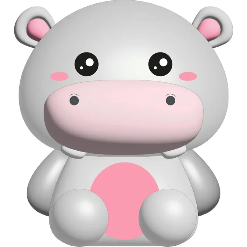 Kuscheltier Squishy Hippo