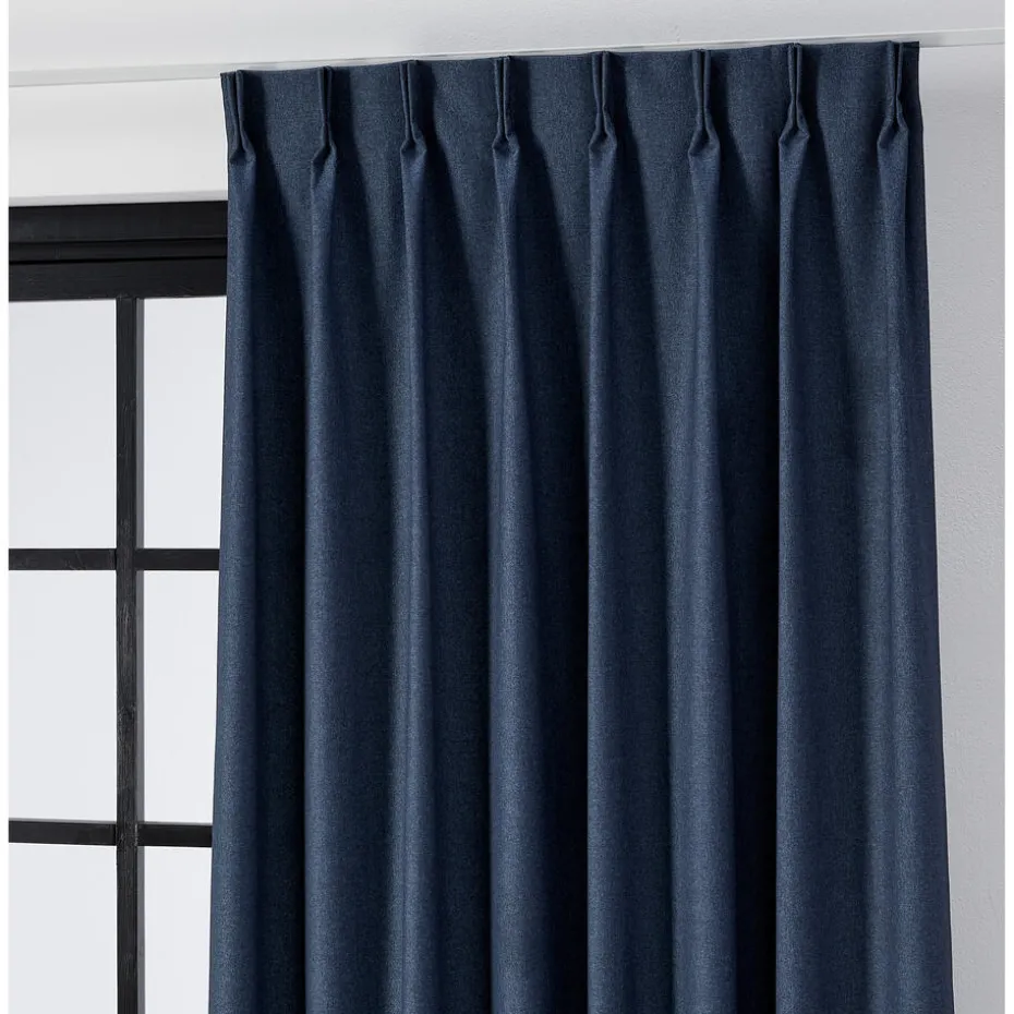 Kwantum Vouwgordijnen | Gordijnen | Gordijn Dylan  Blauw