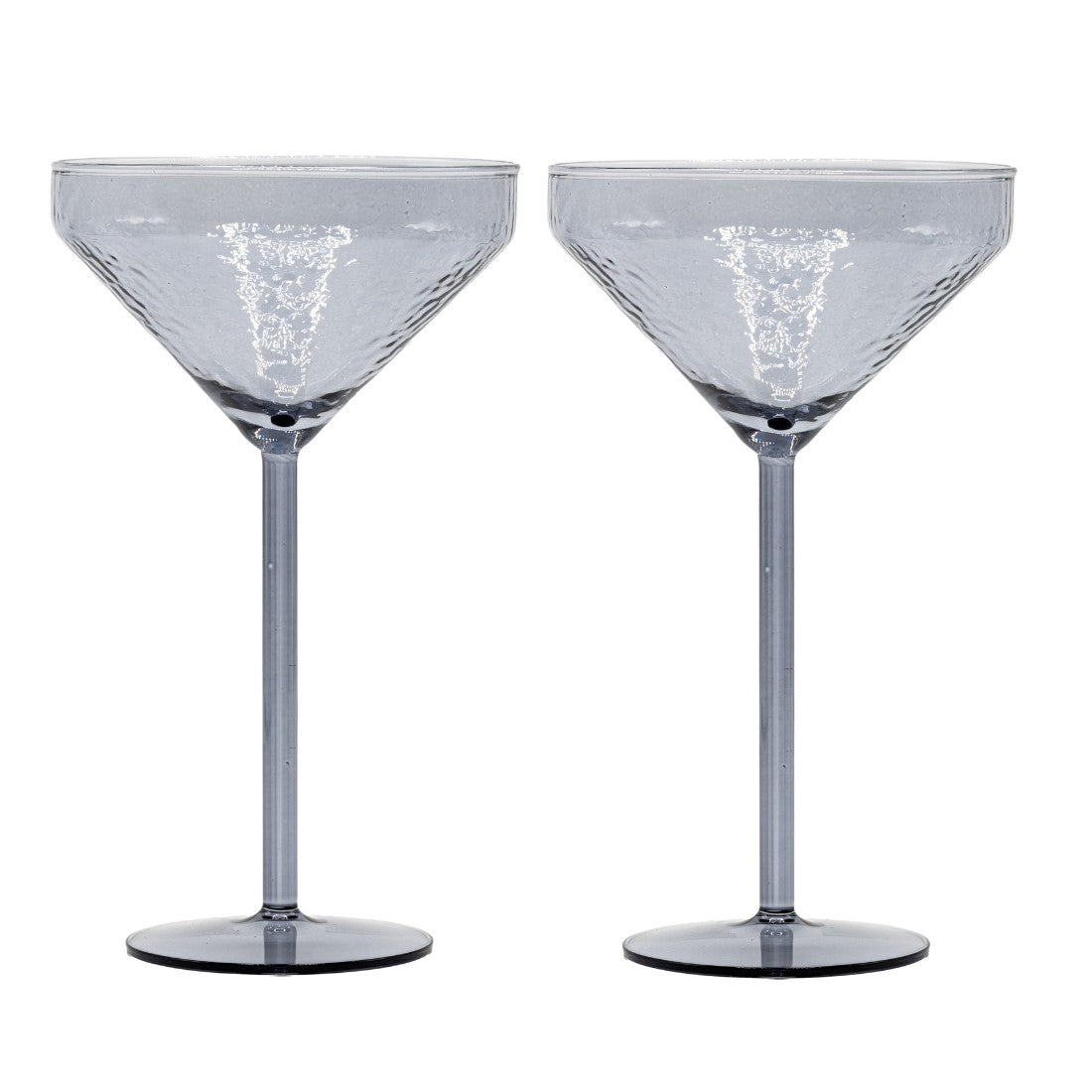 Cocktailglas Claude   Set van 2   grijs