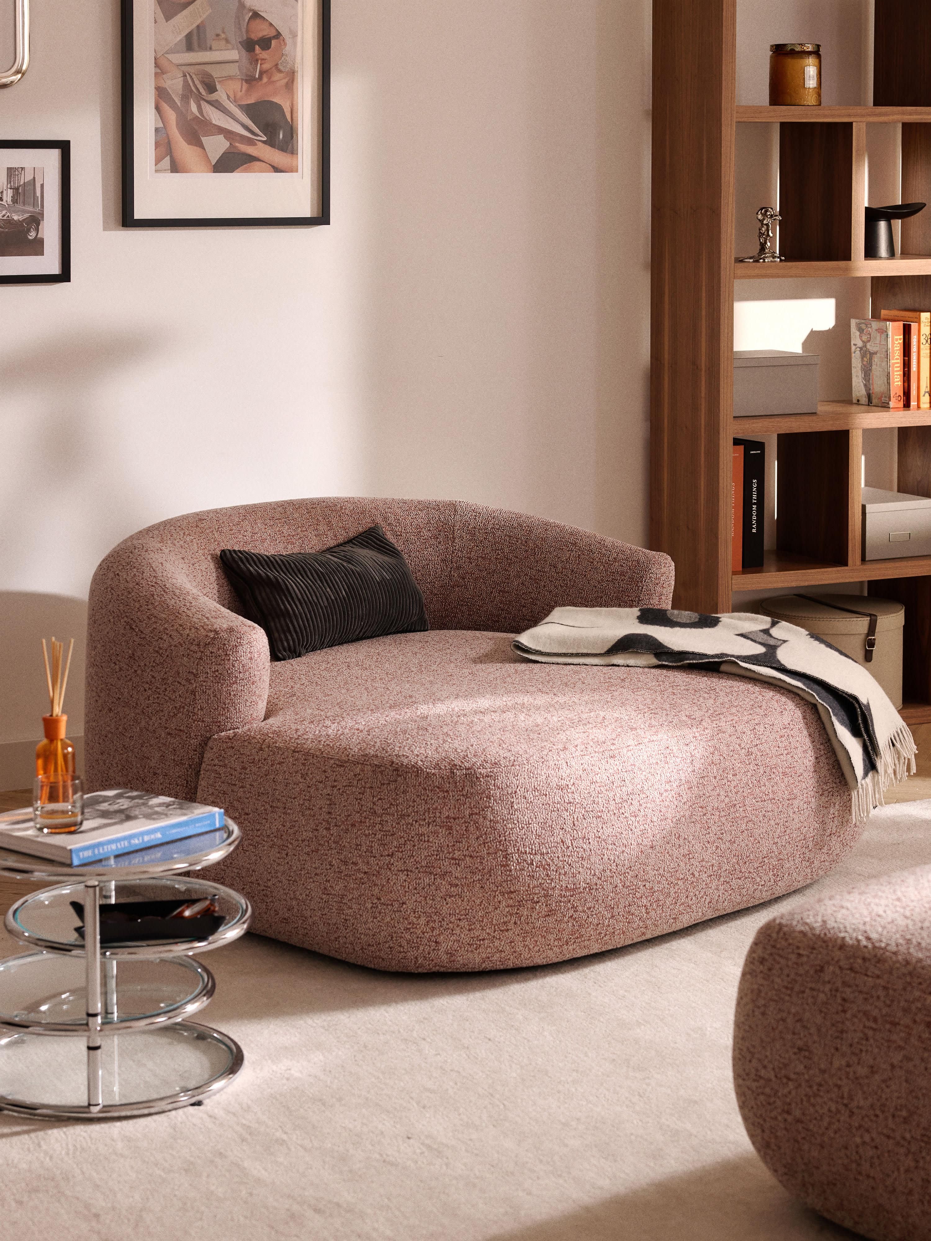 XL Bouclé-Loungesessel Sofia