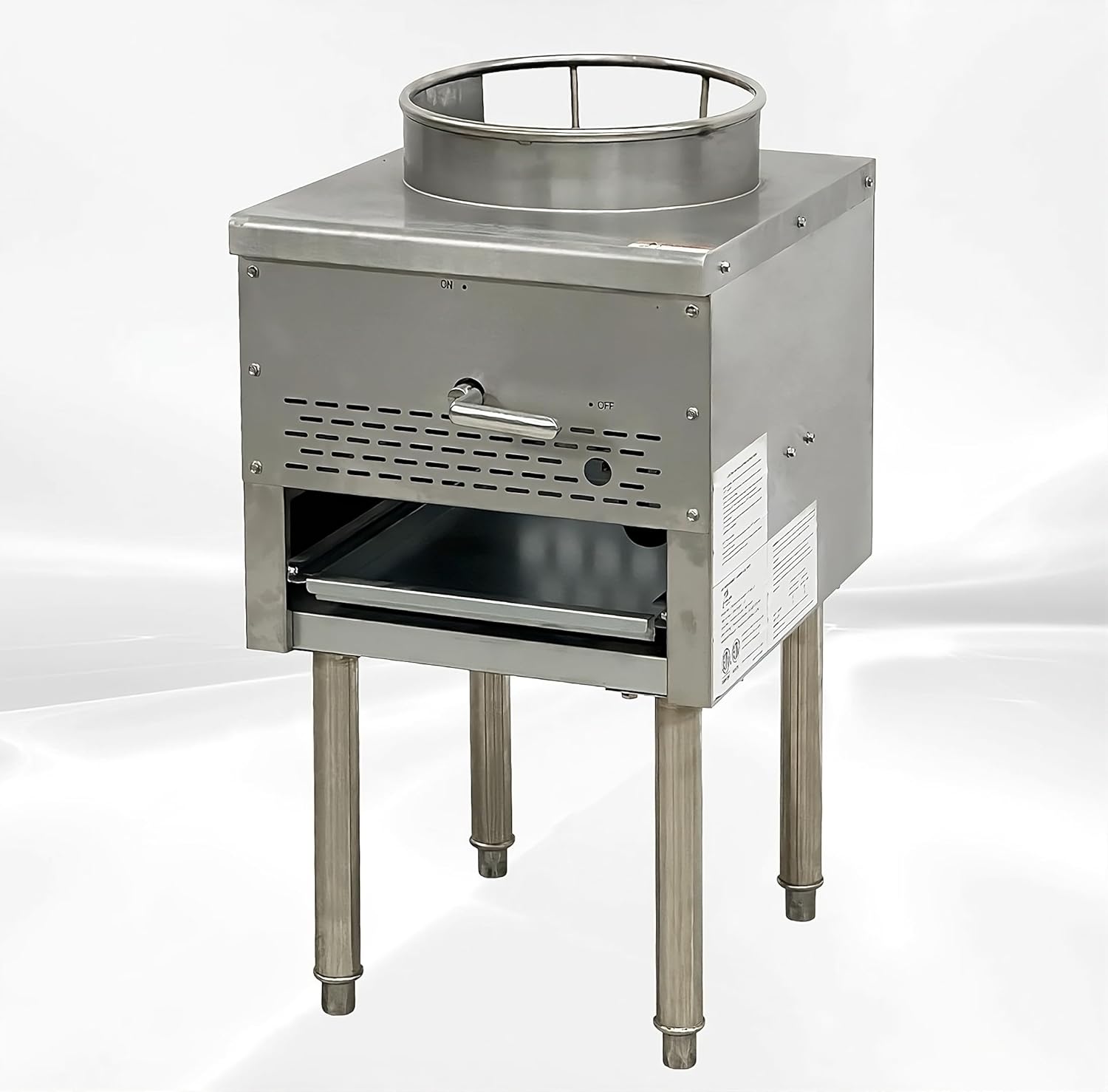 Commercial 13 1 Hole Chinese Wok Range, Natural Gas Restaurant Stir Fry CP-WOK ETL