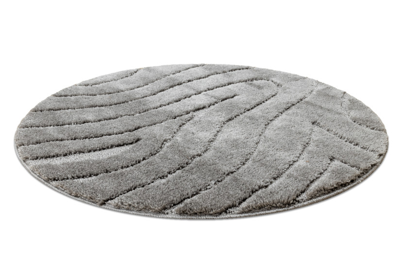 Dywan łazienkowy SUPREME WAVES fale, antypoślizgowy, miękki koło 50 cm