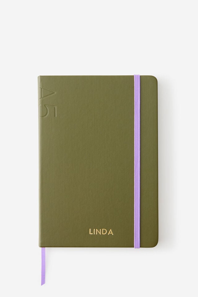 Personalised A5 Hard Lined Notetaker Notebook