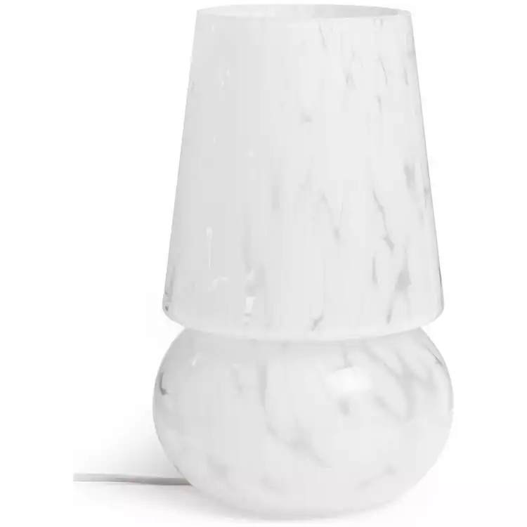 Habitat Rahnn Confetti Glass Table Lamp - White