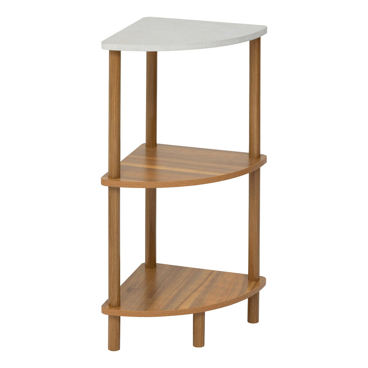 Estante de canto COME castanho