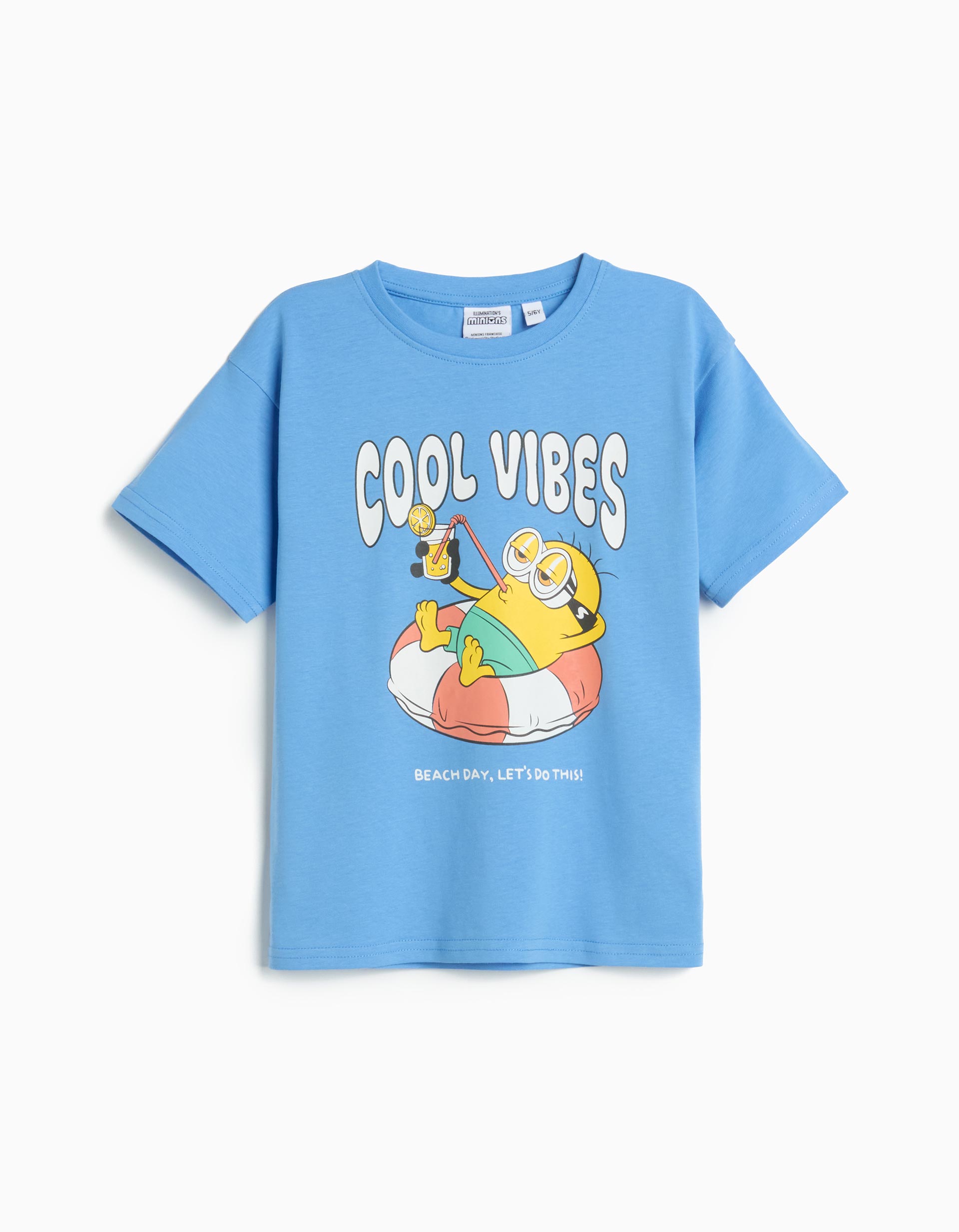 T-shirt 'Minions', Menino, Azul Claro