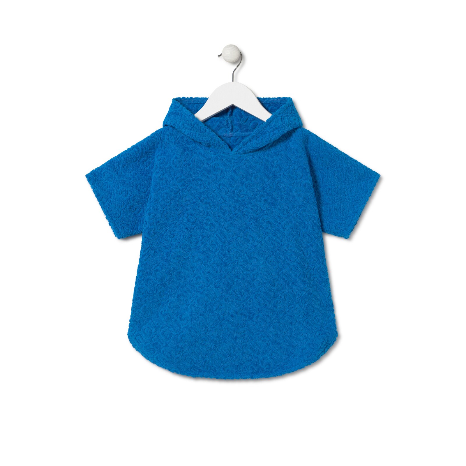 Poncho de playa Logo azul