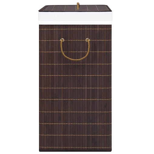 NNEVL Bamboo Laundry Basket Brown 72 L