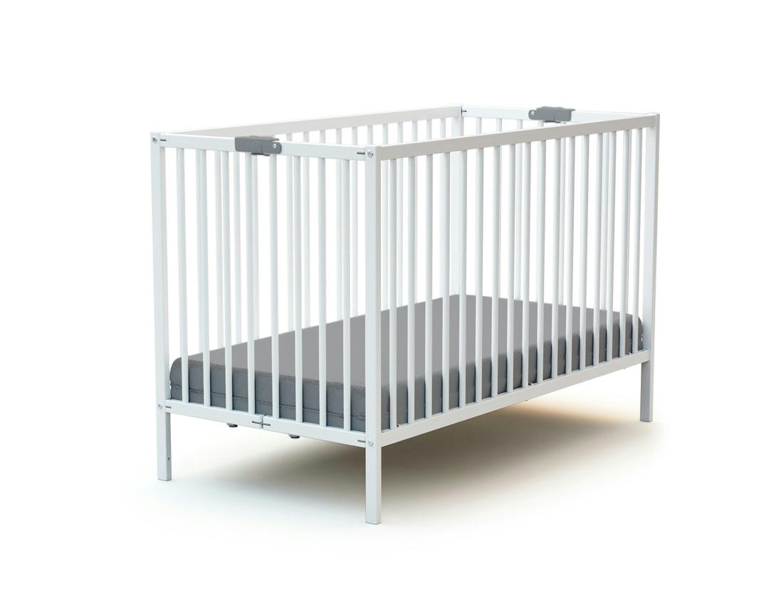 - Lit bébé pliant 60x120 blanc