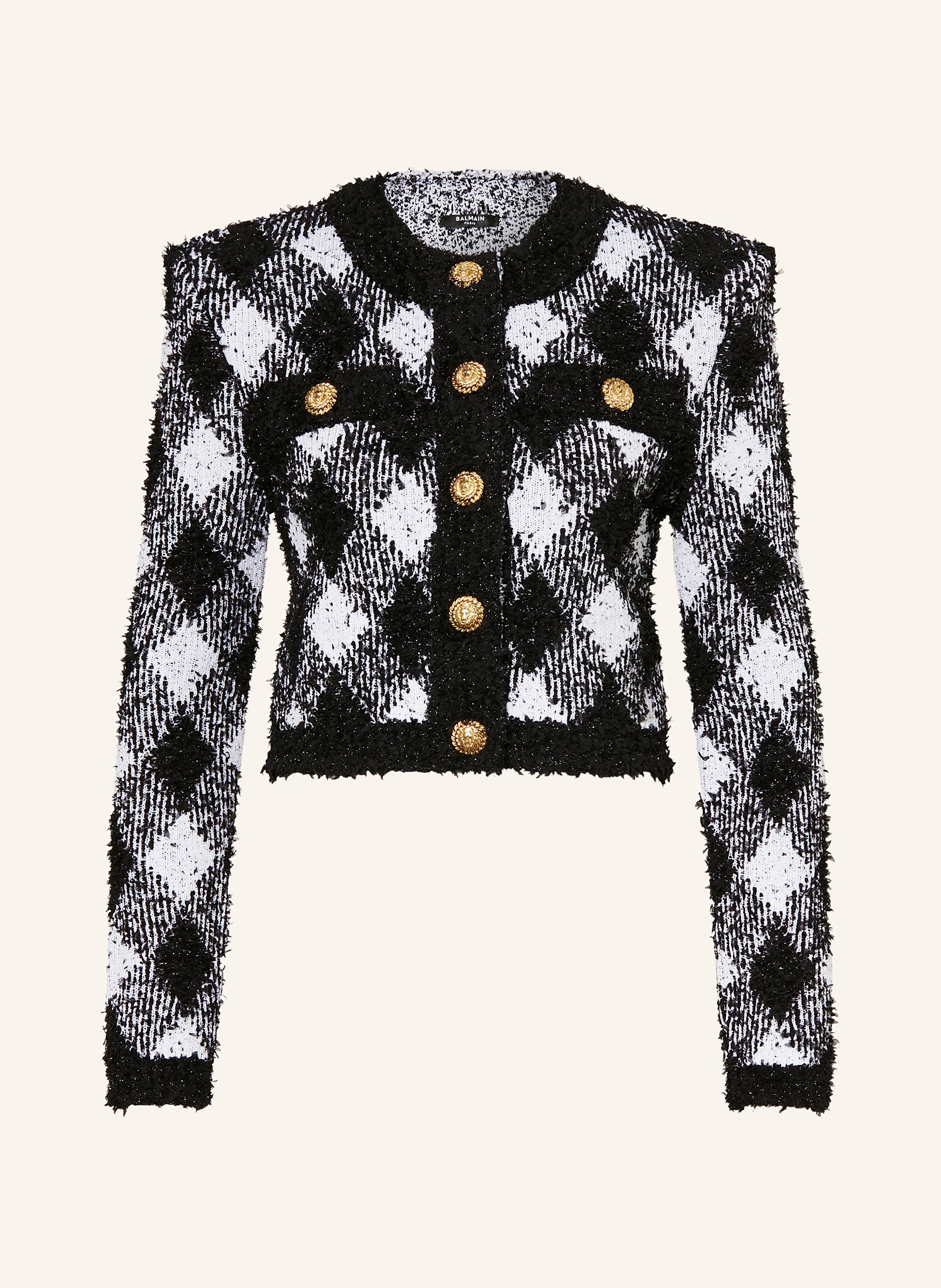 BALMAIN Strickjacke mit Glitzergarn