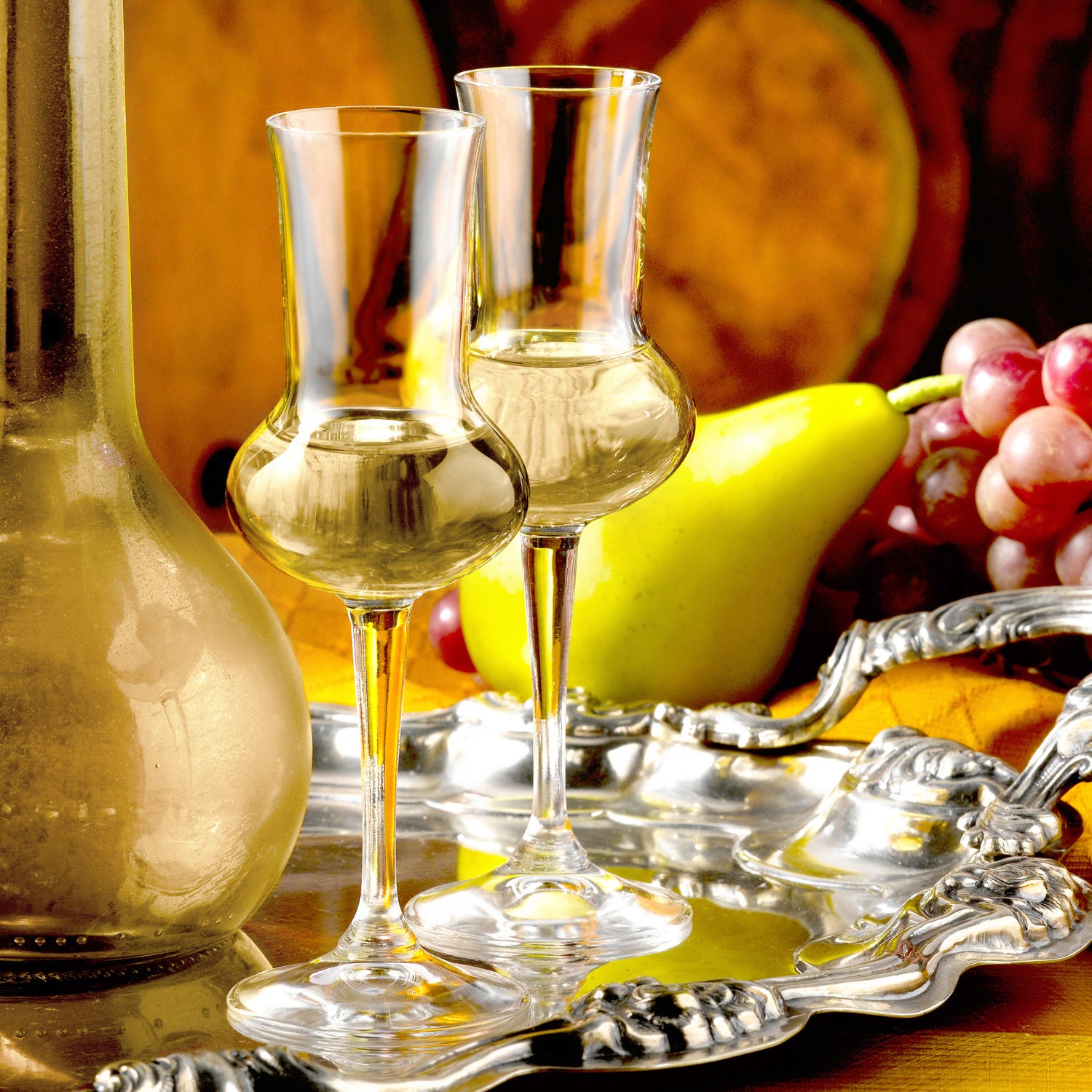 Set 6 calici Grappa Io vino in vetro cristallo