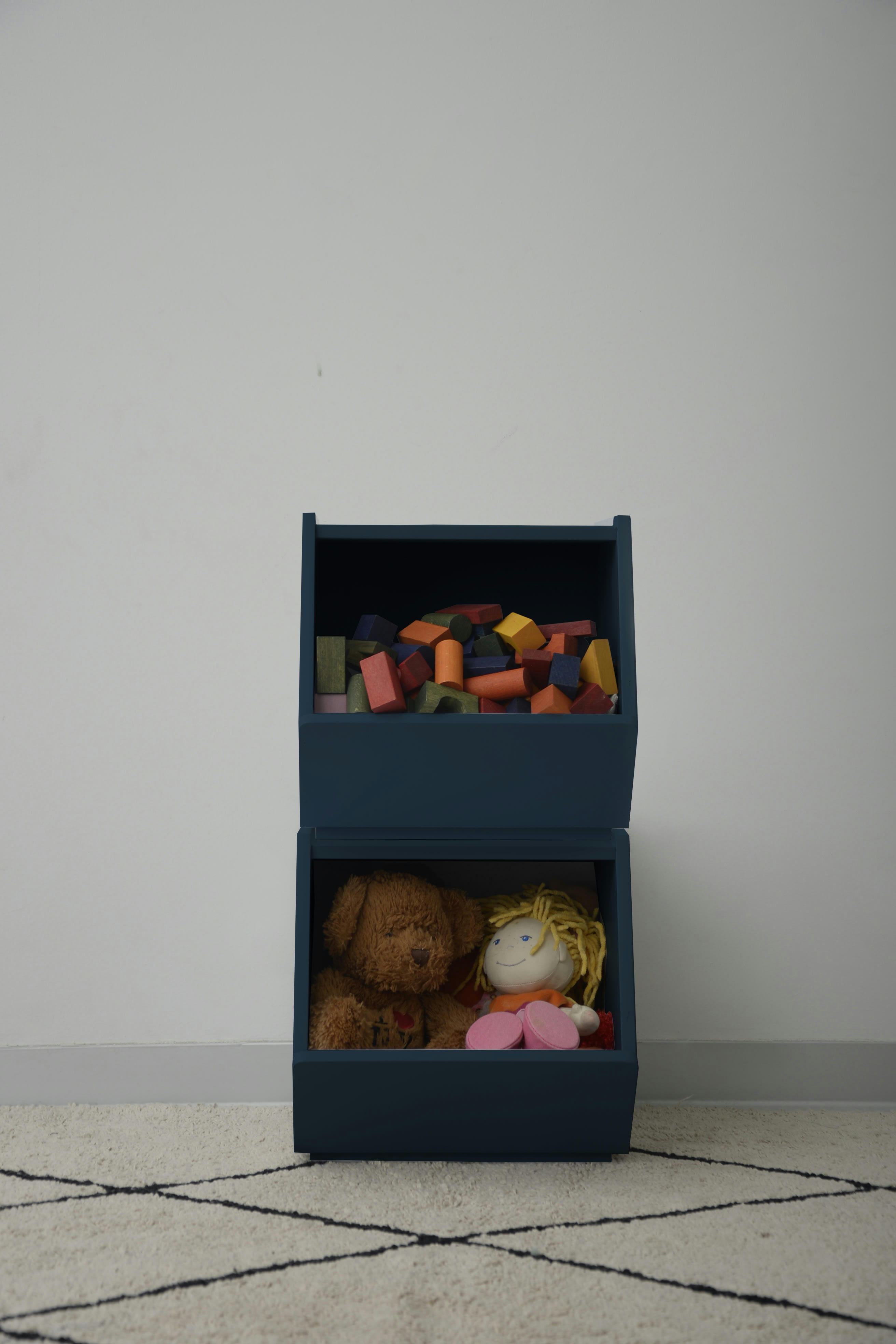 SET 2 TOY BOXES - Set 2 Boîtes rangement Bleu