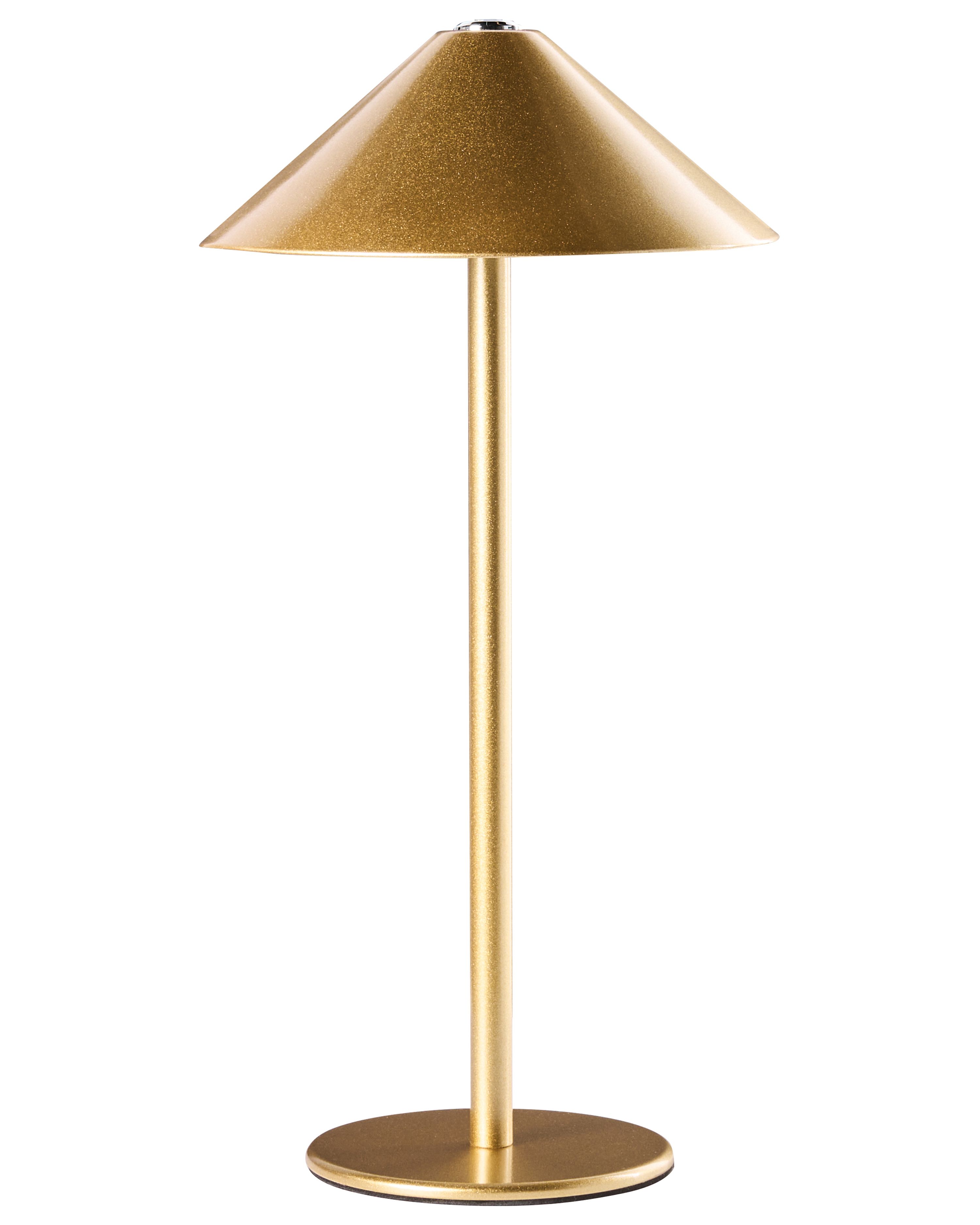 Wireless LED Table Lamp MODJO with Dimmer Metal Gold