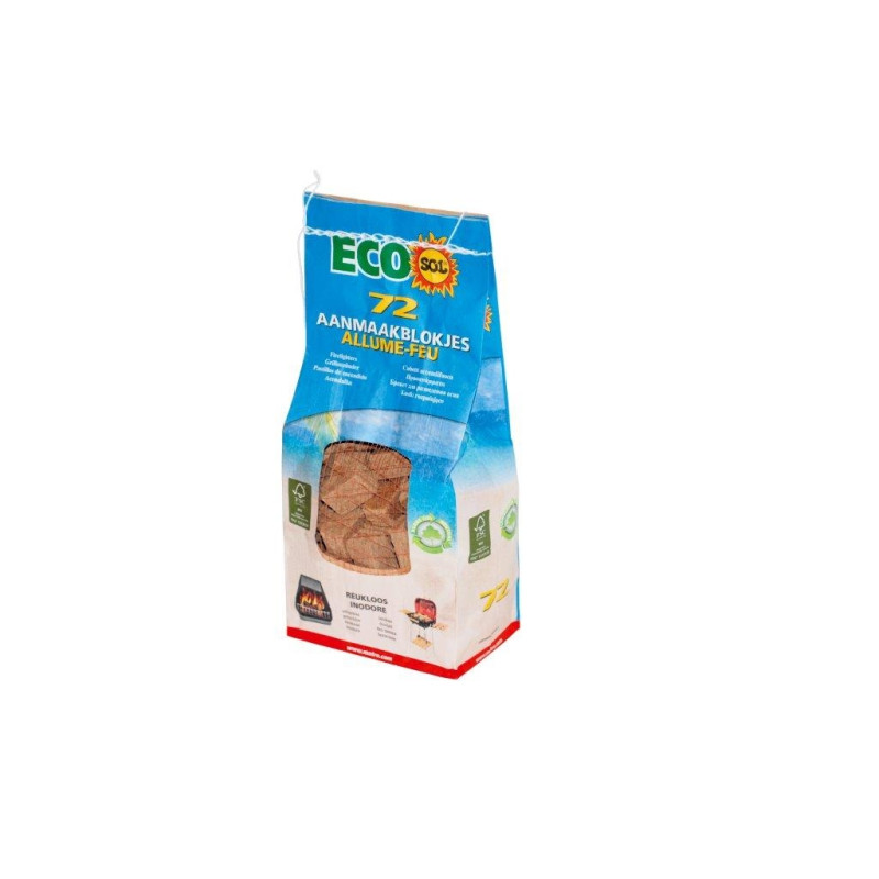Allume feu Ecosol 72 pièces