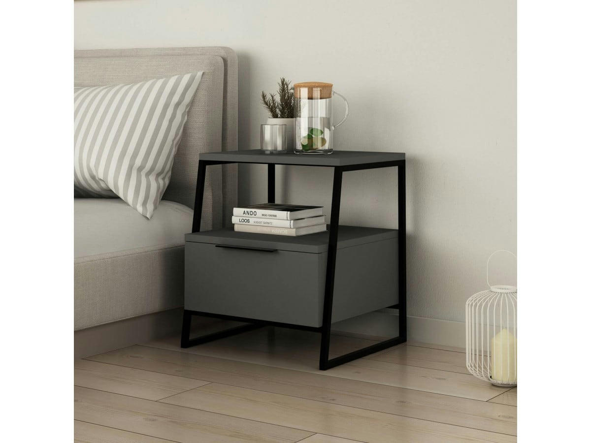 PONTIS - PONTIS - Table de chevet Anthracite