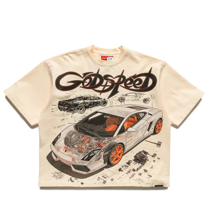 Godspeed New York Concept Art Miami Superrun Tee - Bone