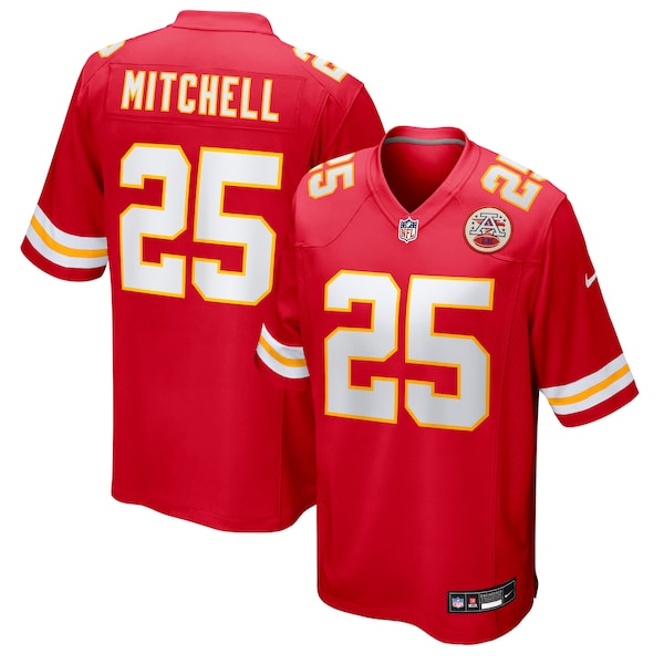 Elijah Mitchell Kansas City Chiefs Nike Team Game Jersey -  Red
