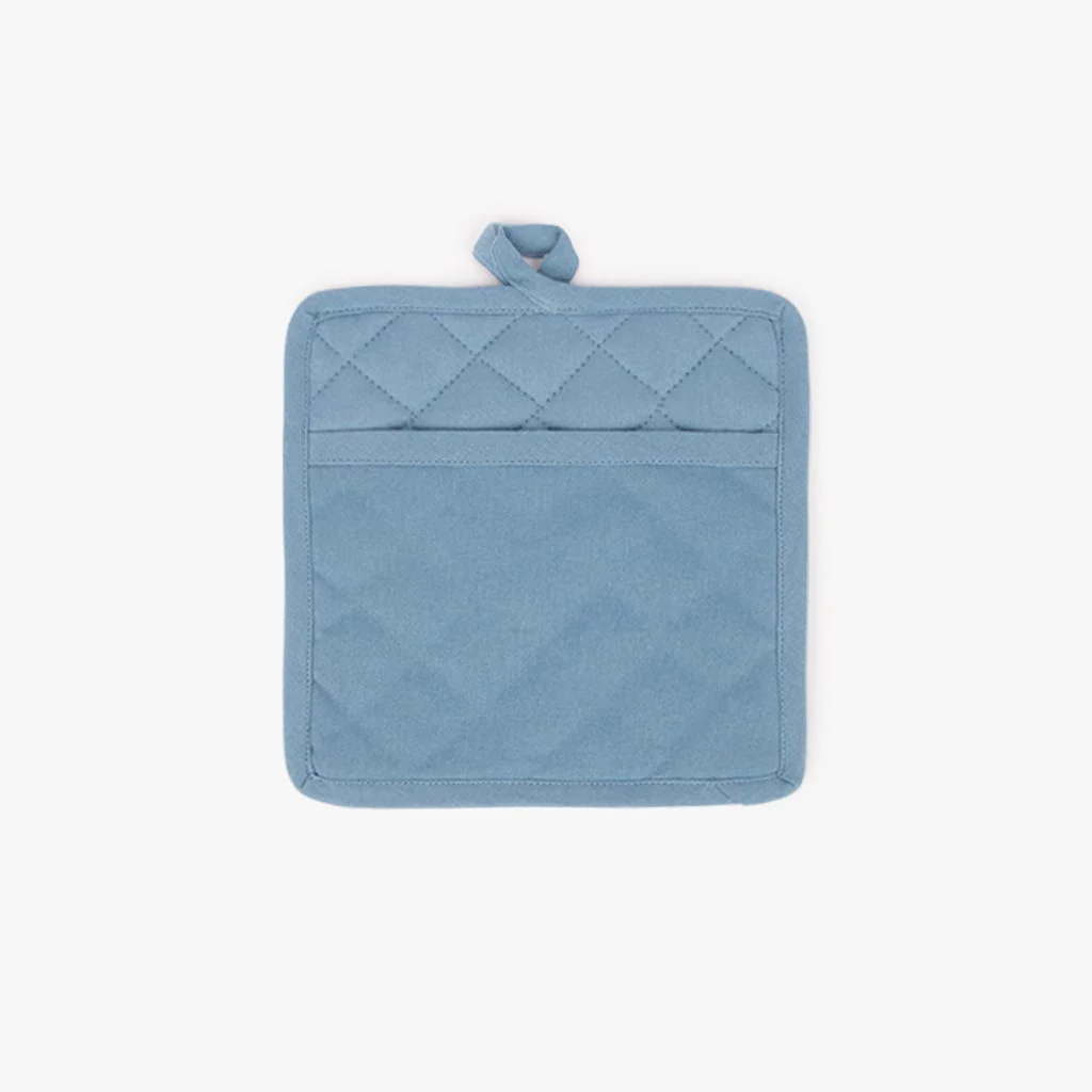 Pega Quadrada em Algodão Azul 4EVERYDAY