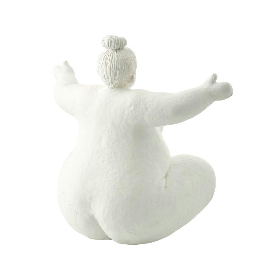 - Statue en polyrésine blanche H24