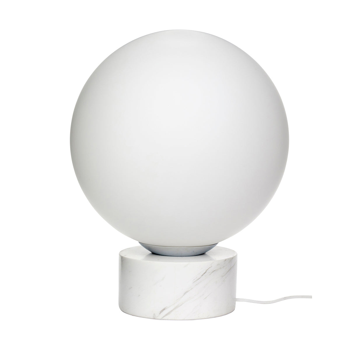 Hübsch vloerlamp Sphere - glas/marmer - ø40xh50cm, e27/40w