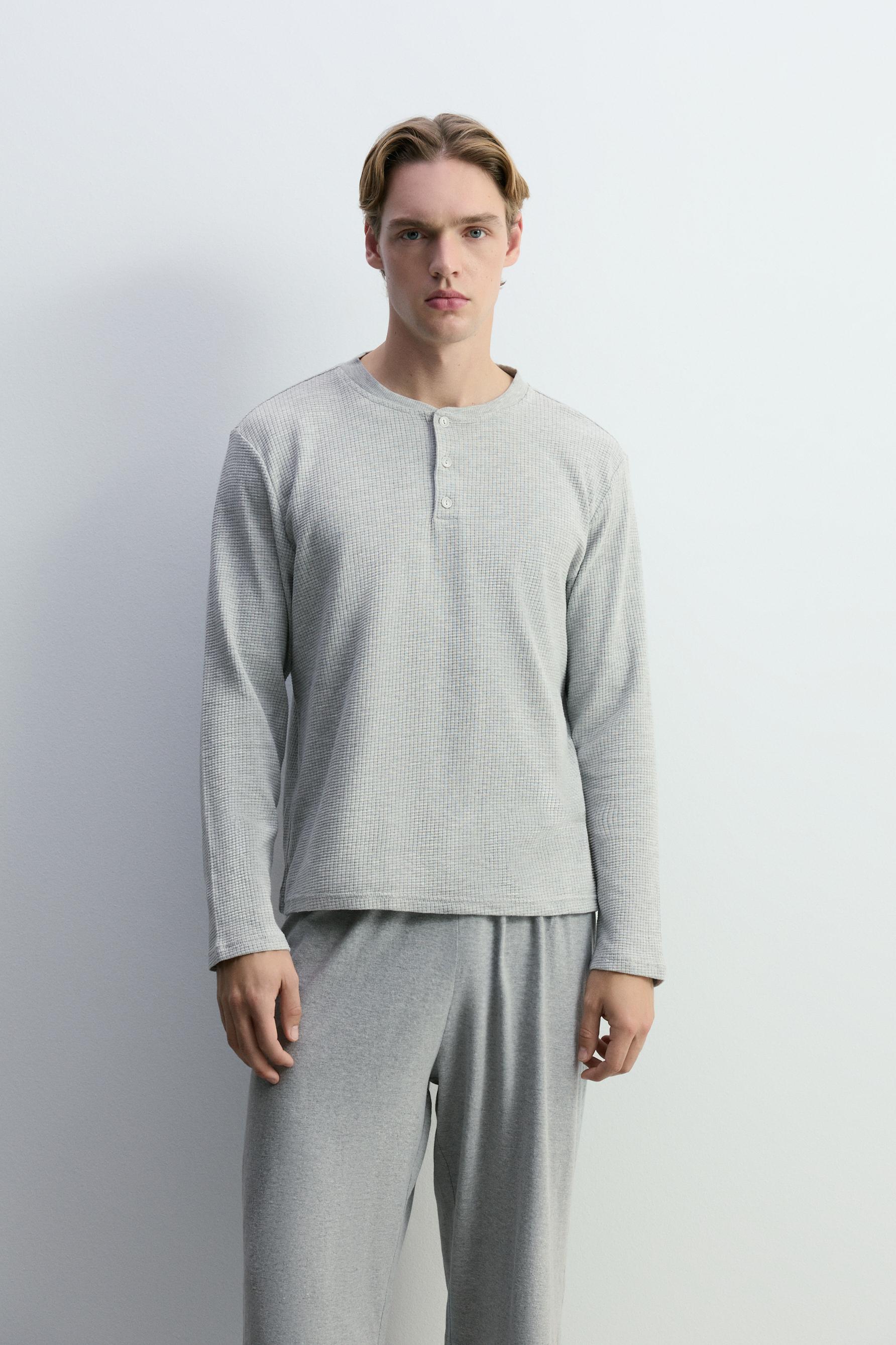 Pijama largo textura