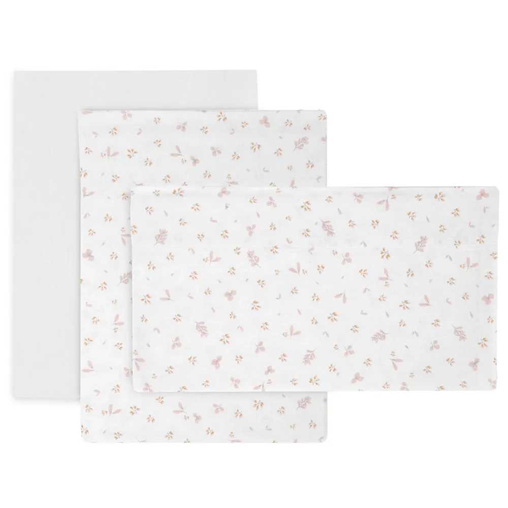 Cambrass Plumeti 100x165x1 cm Crib Fitted Sheet 3 units