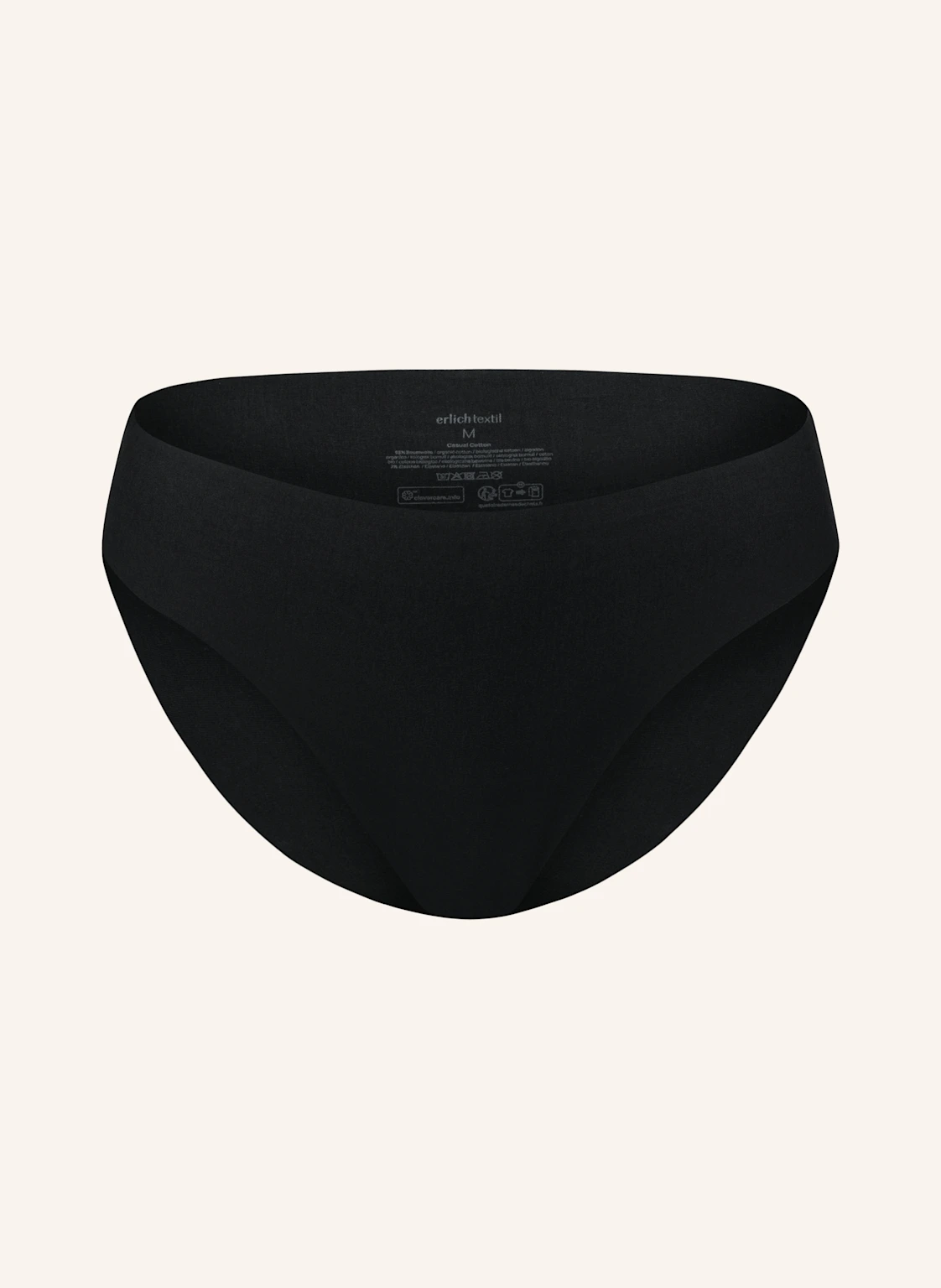 erlich textil Casual Cotton Slip mit Baumwolle (aus kontrolliert biologischem Anbau) - nahtlose Kanten