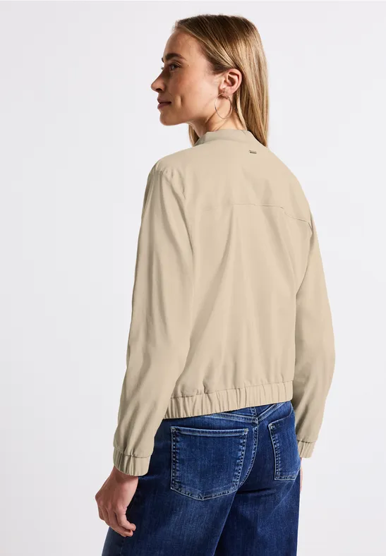 Blouson in Unifarbe