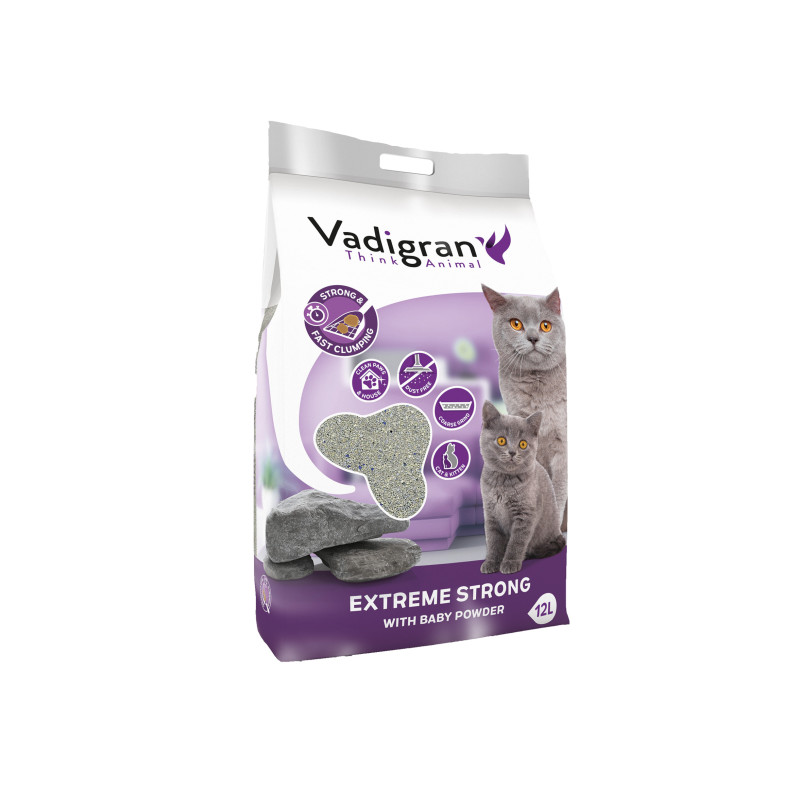Litière pour chat Bentonite Extreme strong 12 kg