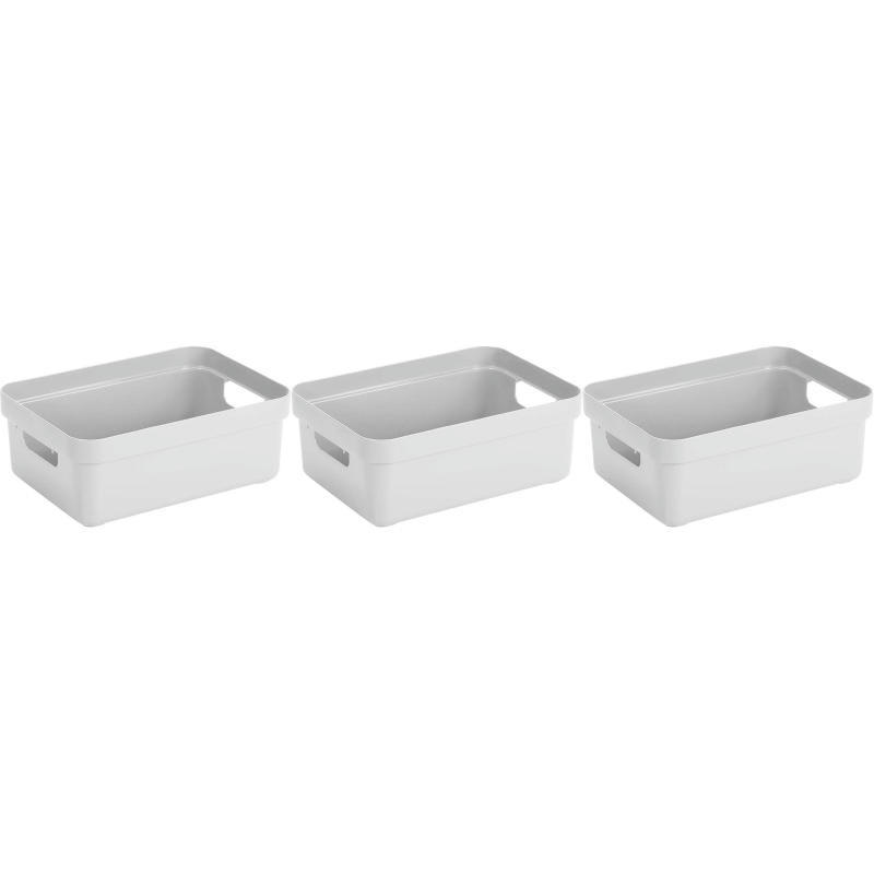 - Boîte de rangement sigma home box 9l (lot de 3)
