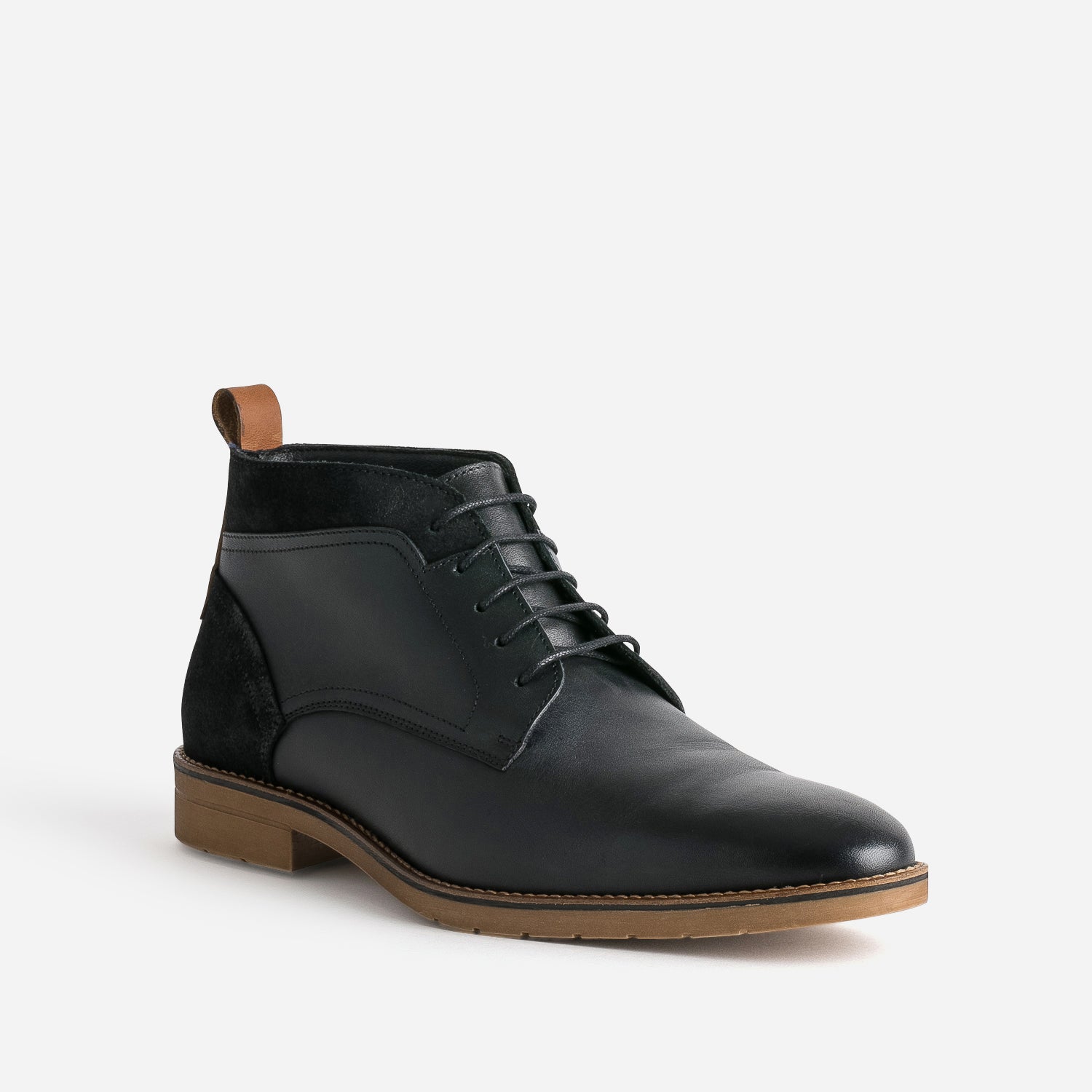 Chukka boots noir cuir