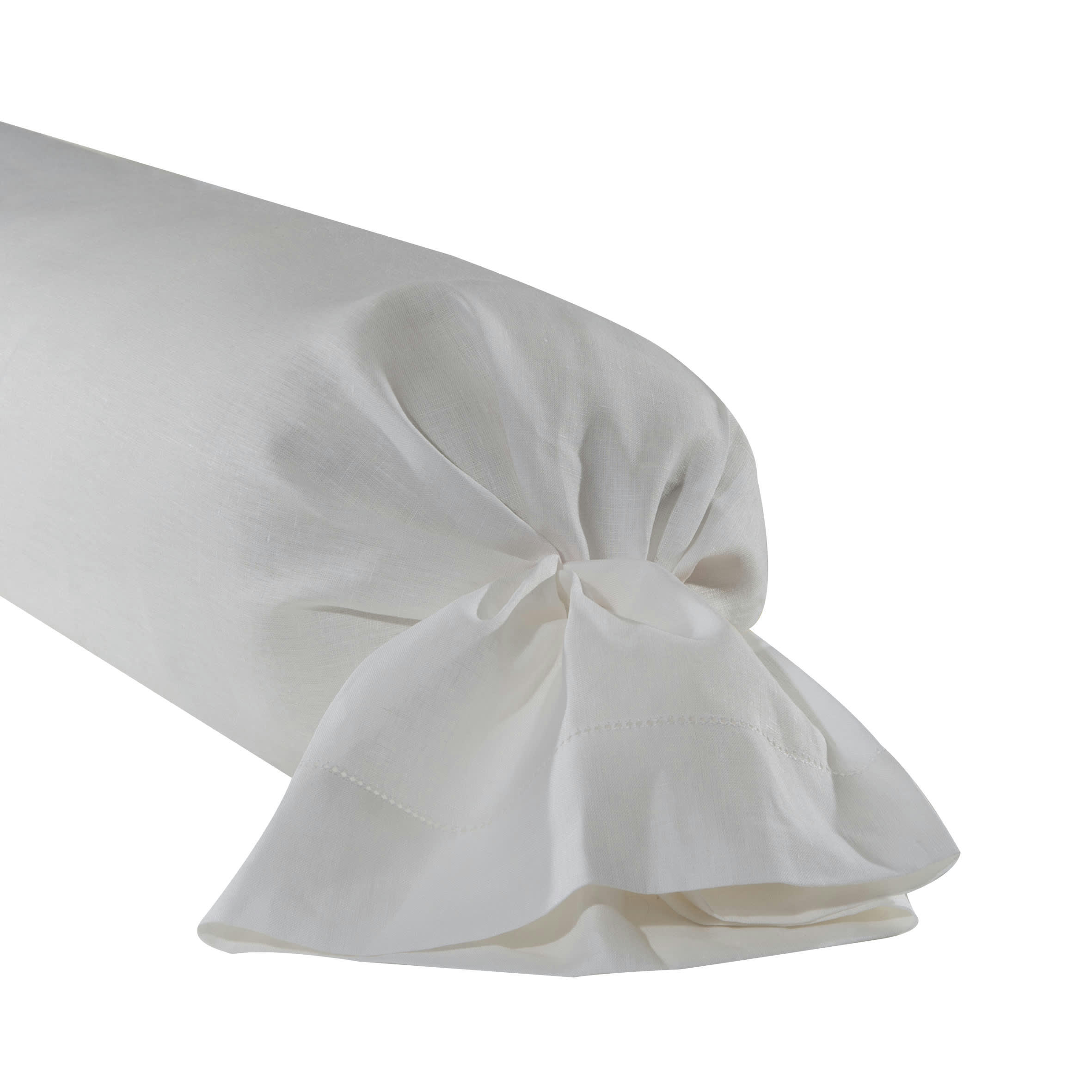 CYTHÈRE - Taie de traversin en lin naturel 43x190