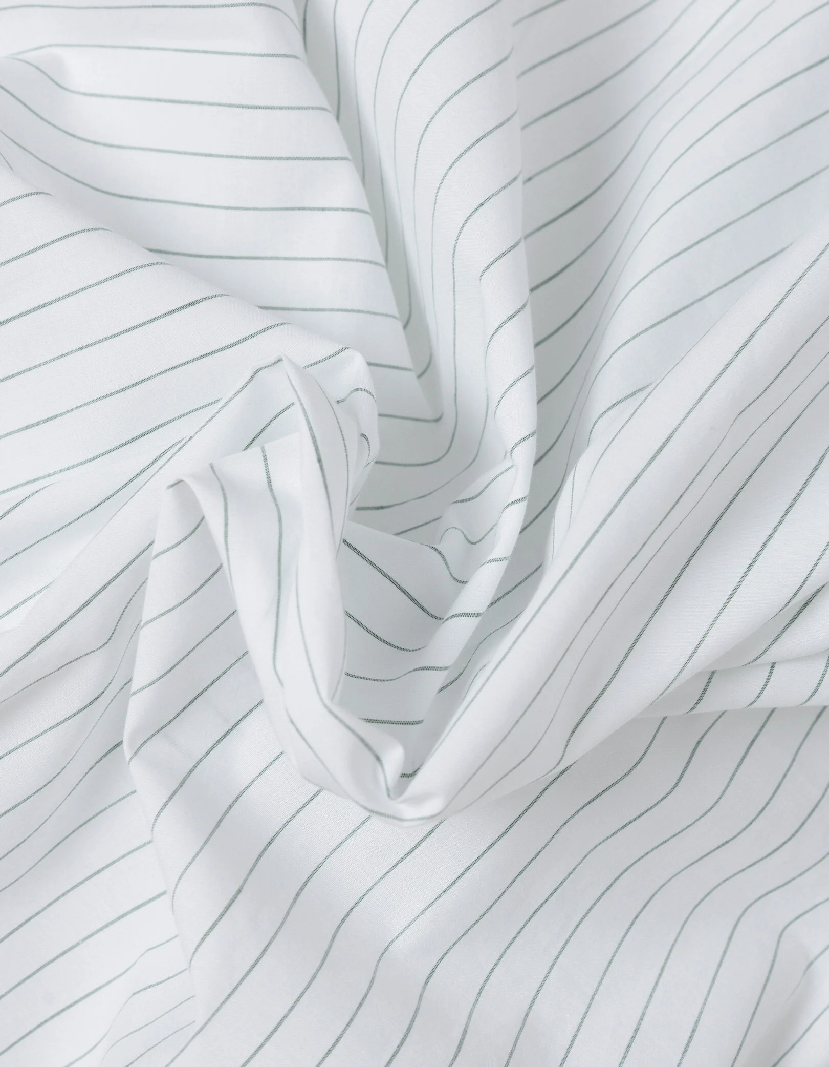 Chemise regular rayée vert amande Homme