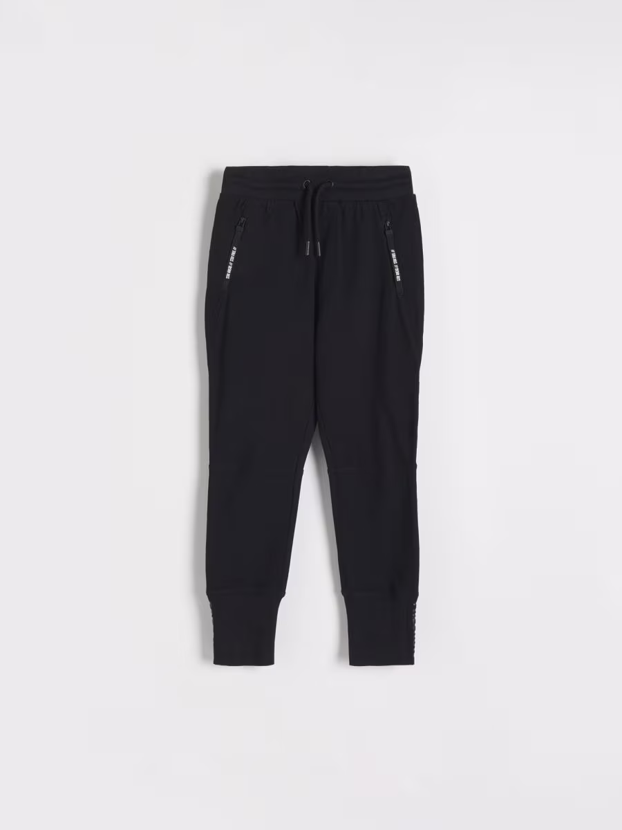 Sweat Joggers With Zip Fasteners