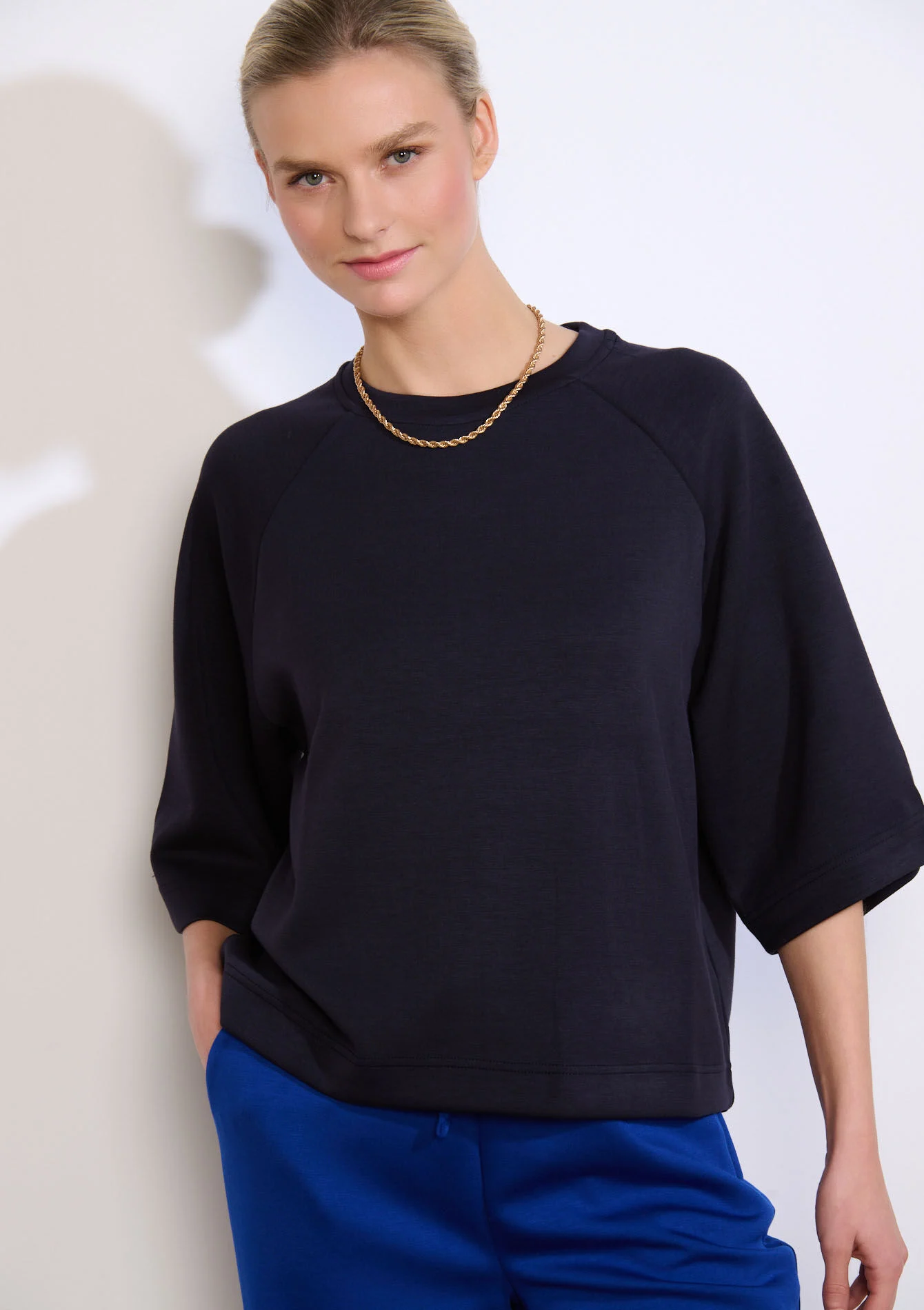 Sweater met 3/4 mouwen