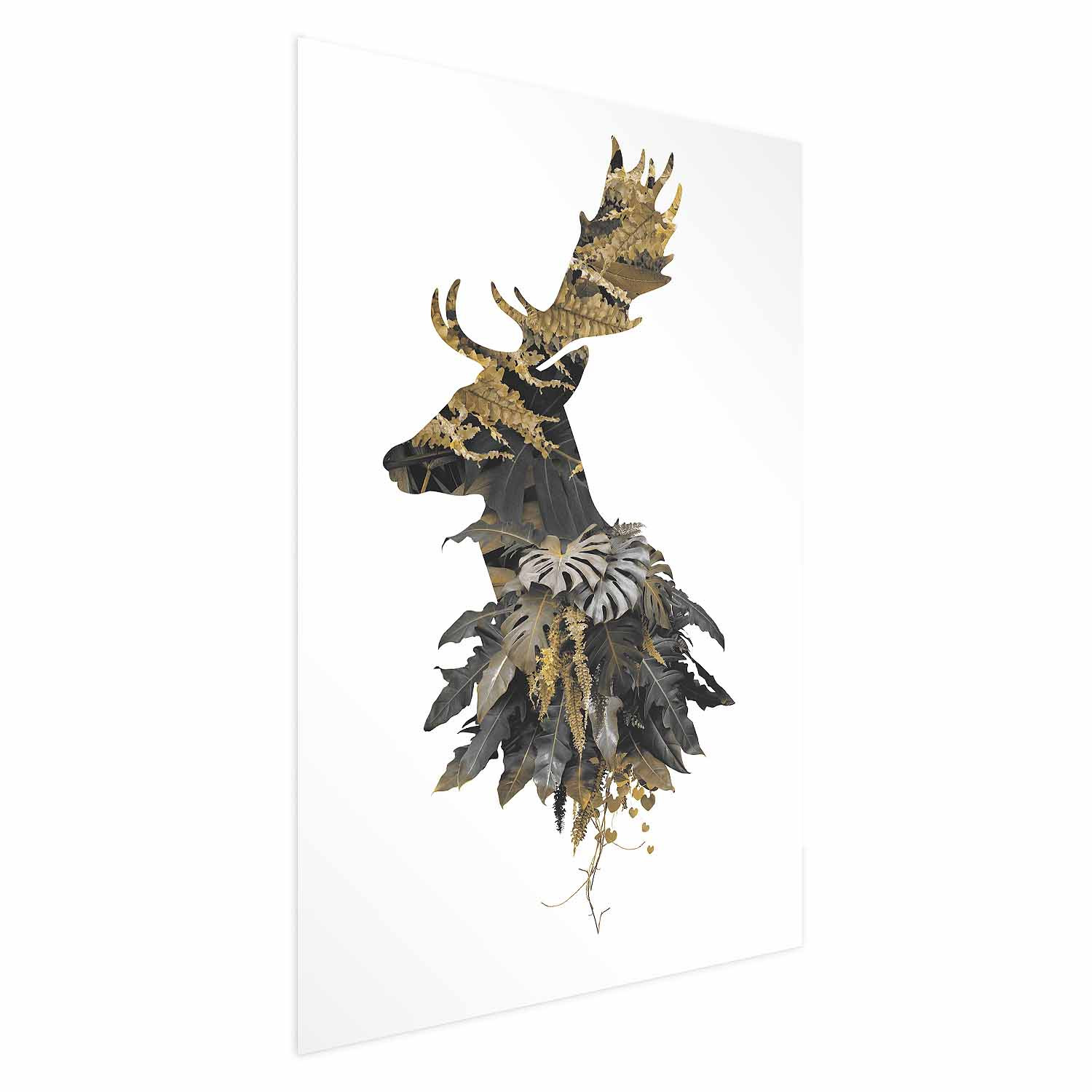 Plakat Leśny jeleń 21x30 cm
