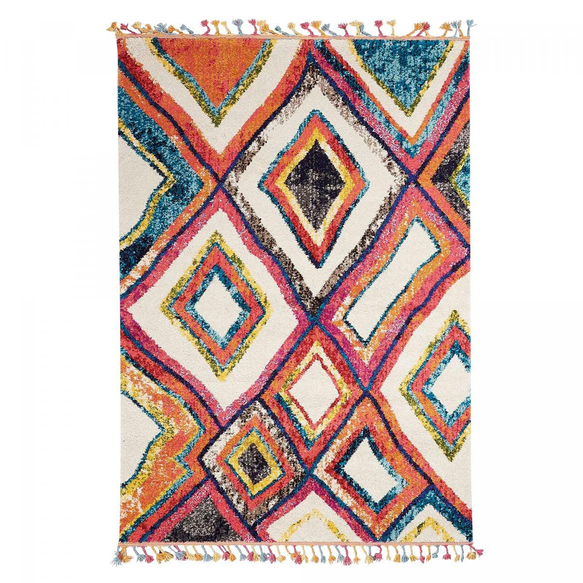 OURIKA MK 01 - Tapis berbère style multicolore 200x290
