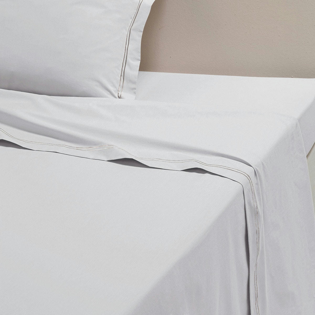 Drap plat, percale pur coton, Palace