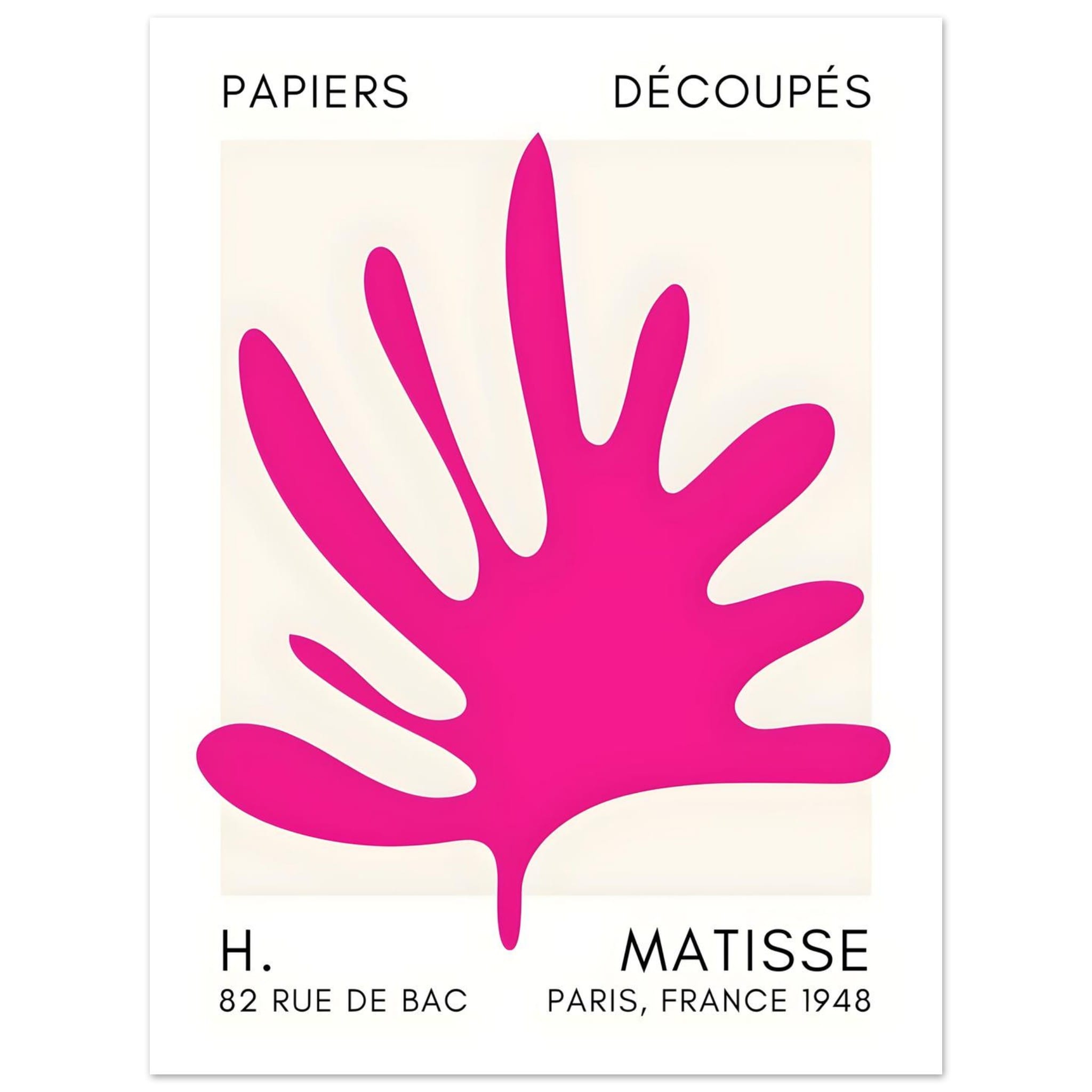 Artfulprints Poster Matisse – Coral drift pink  - 30x40 cm - Roze