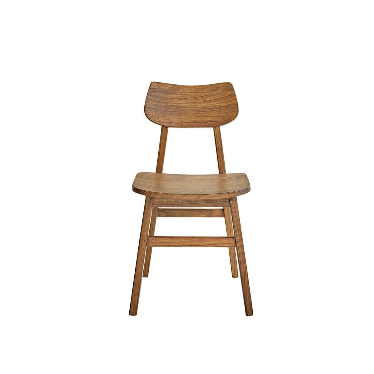 MILO - Chaise en mindi massif finition noyer