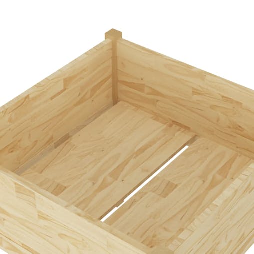 NNEVL Garden Planters 2 pcs 70x70x70 cm Solid Pinewood