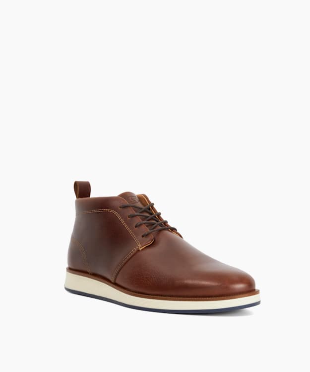 Smoky Brown - Casual Leather Lace-Ups