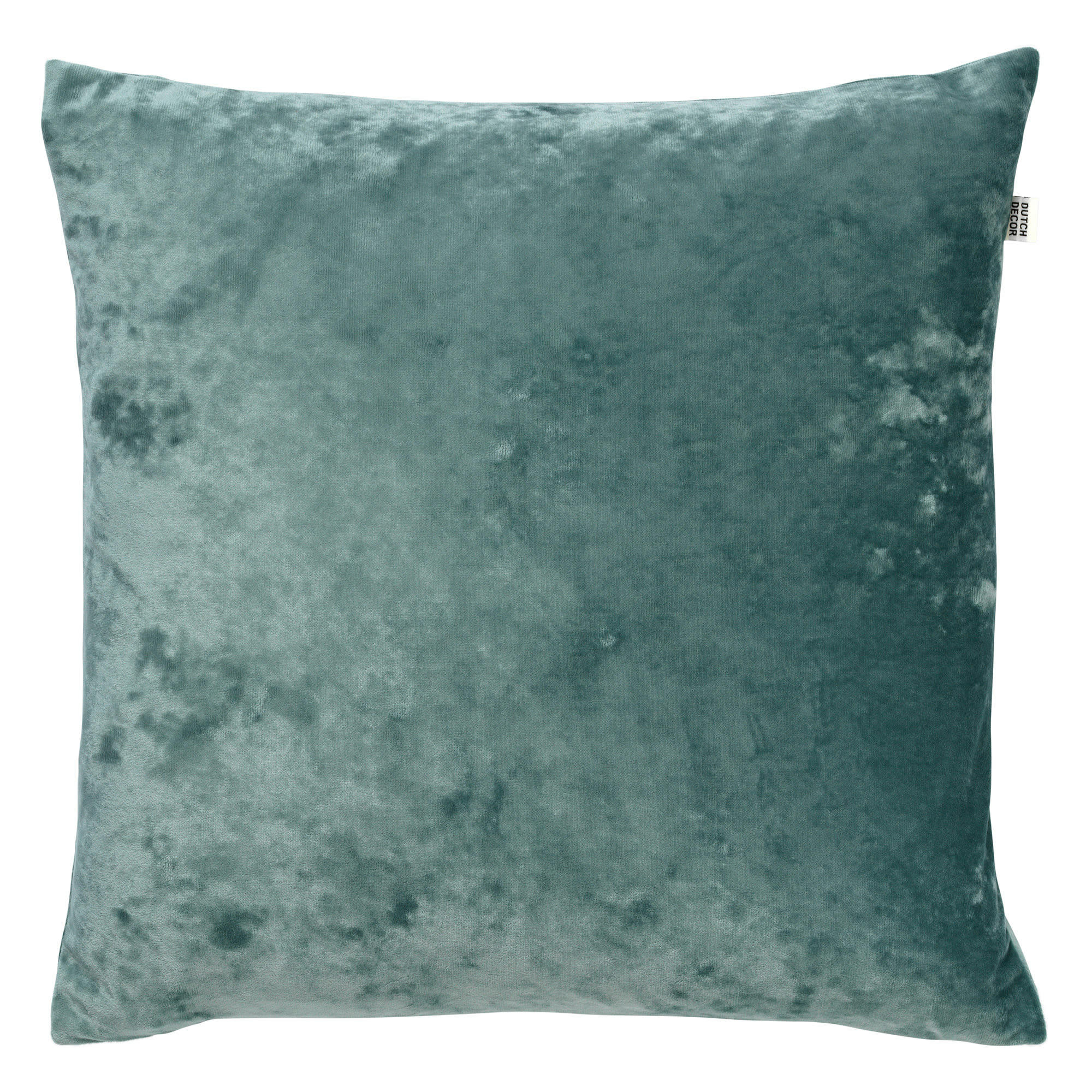 SKY - Coussin - vert en velours 45x45 cm uni