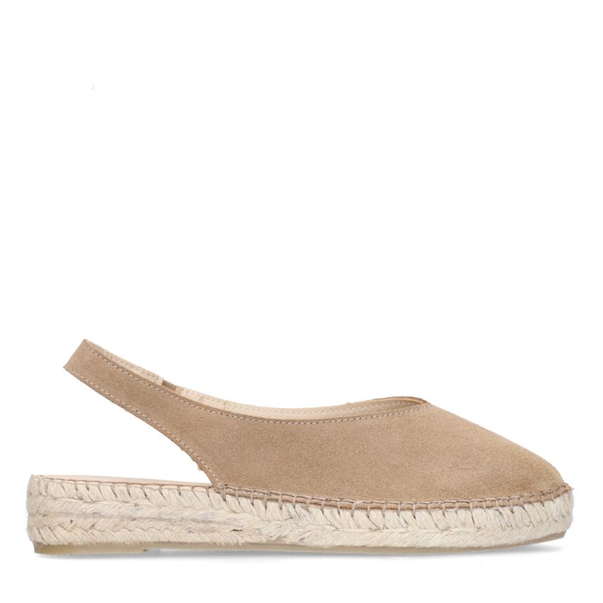 Manfield Taupe suède sleehakken