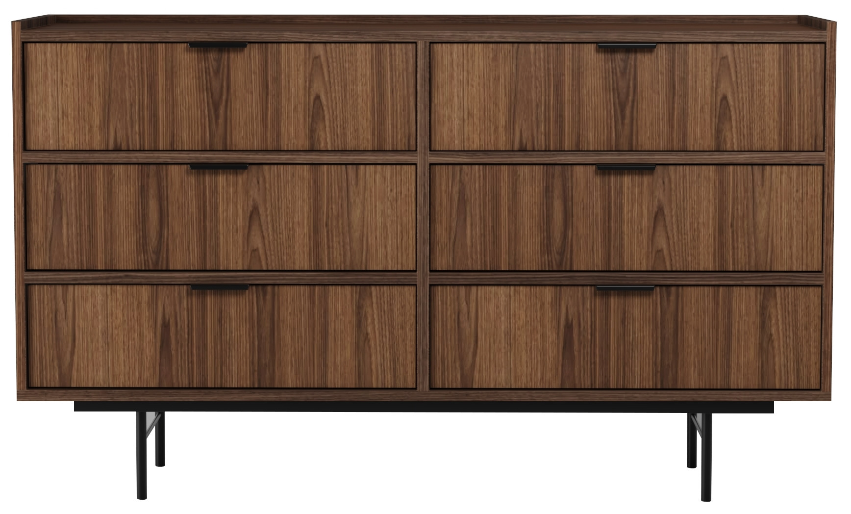 Komoda 150 cm ELVIO z szufladami orzech warmia